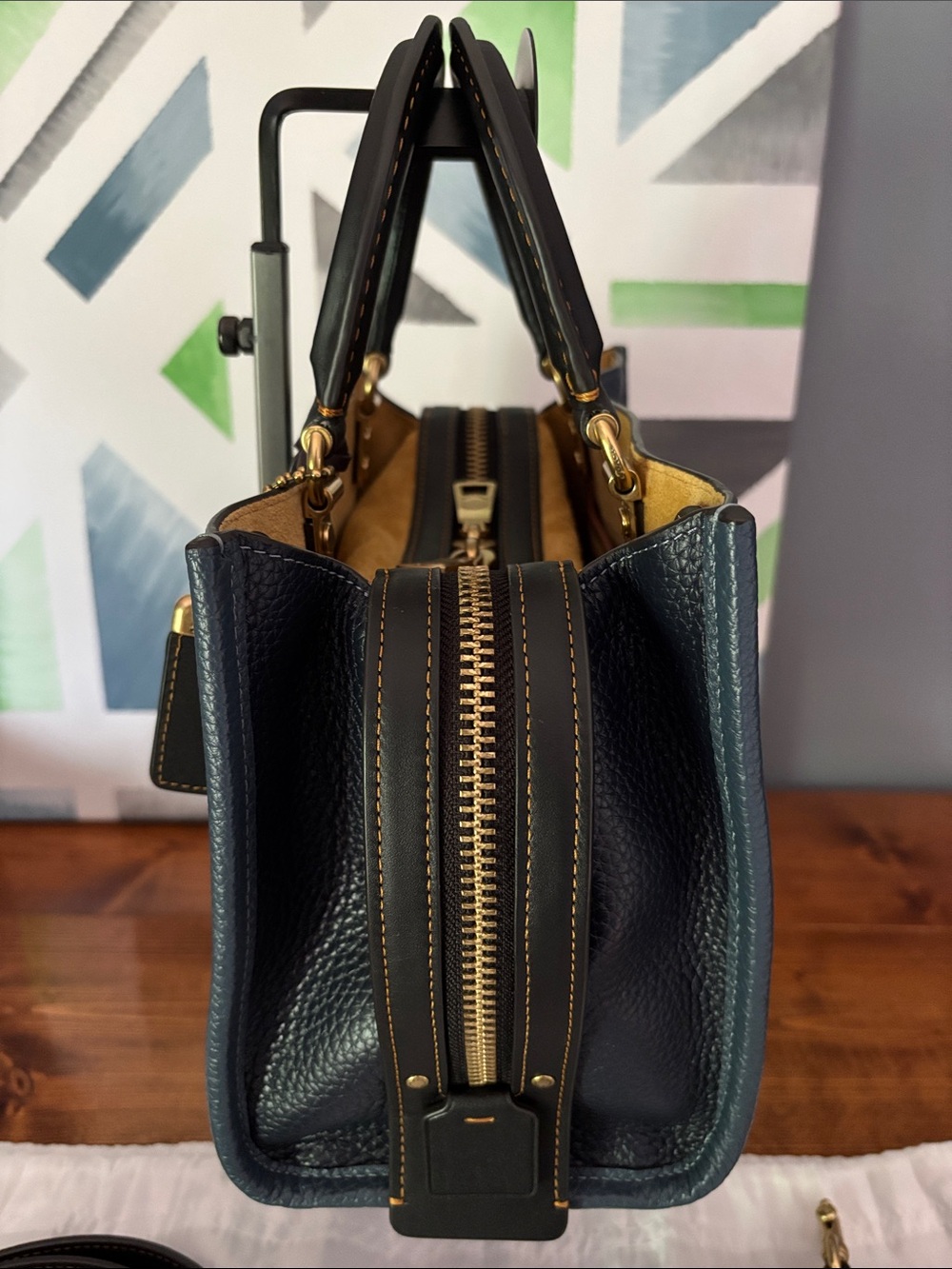 Excellent Condition Coach Rogue 25 in Dark Denim Multi - Picture 5 of 12